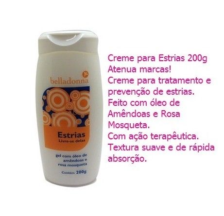 Creme para Estrias 200g  Atenua marcas!